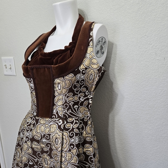 Vntg Dirnol Hock German Sleeveless Dress Size 36 - Picture 8 of 11